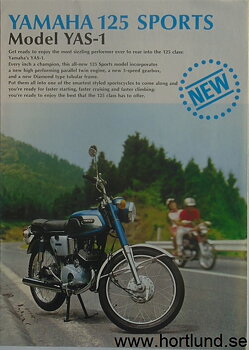 1969 Yamaha 125 Model YAS-1 broschyr