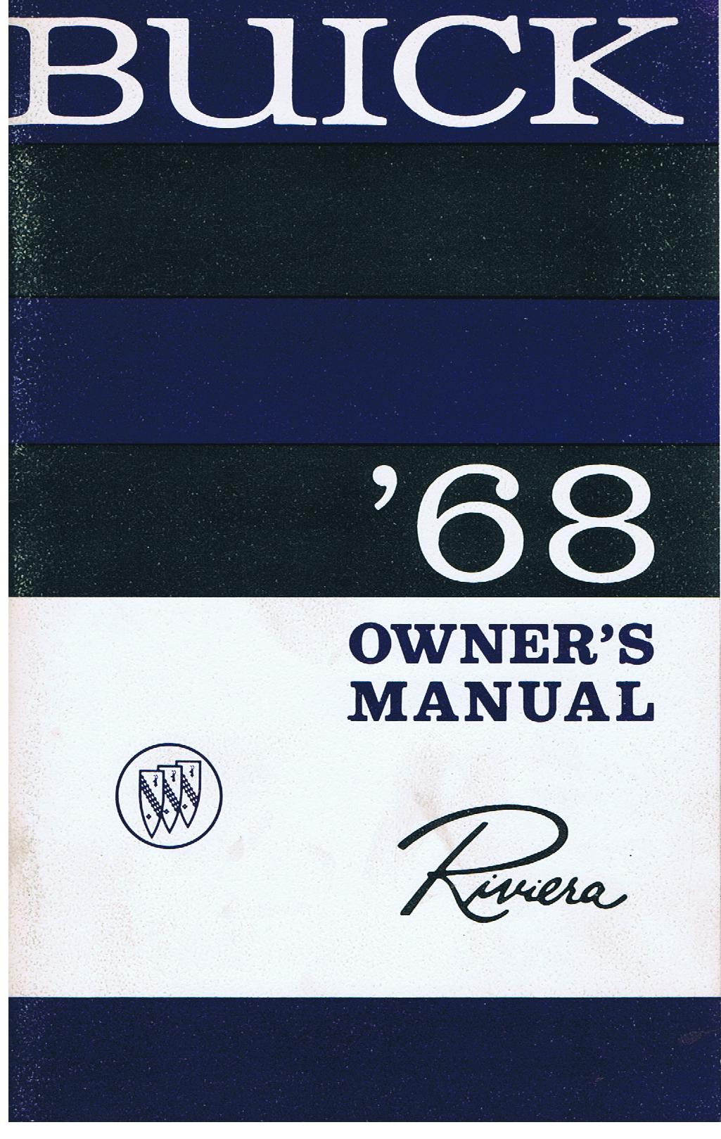 1968 Buick Riviera Owners Manual