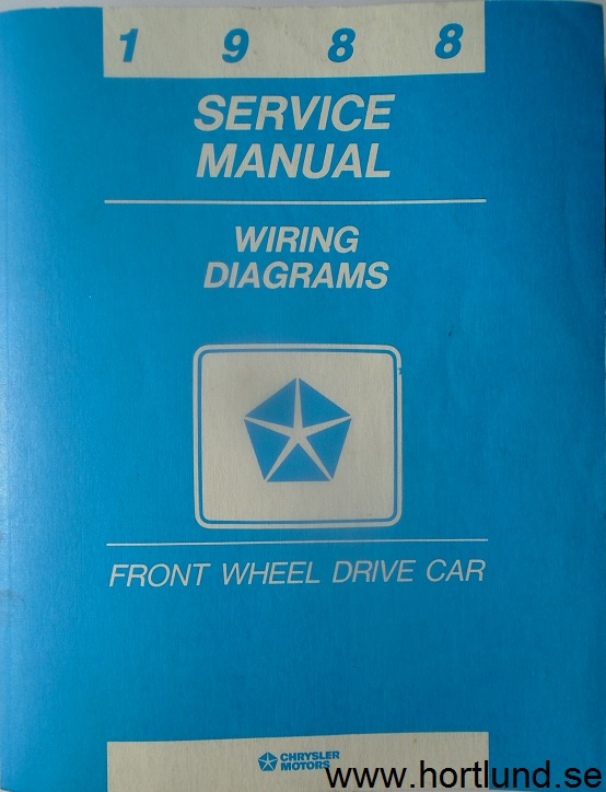 1988 Chrysler Dodge Plymouth Front Wheel Drive Wiring Diagrams