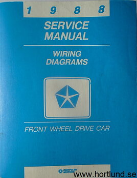 1988 Chrysler Dodge Plymouth Front Wheel Drive Wiring Diagrams