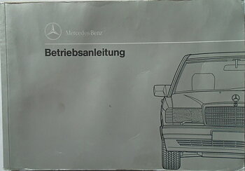 1992 Mercedes-Benz 190 Typ 201 Betriebsanleitung