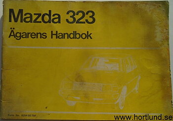 1979 Mazda 323 Instruktionsbok maj. 79