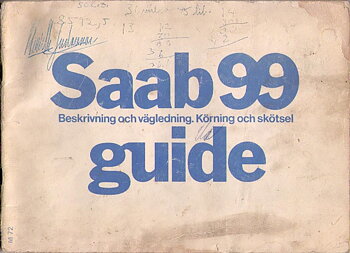 1972 SAAB 99 Guide