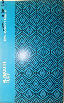 1975 Plymouth Fury Operator's Manual