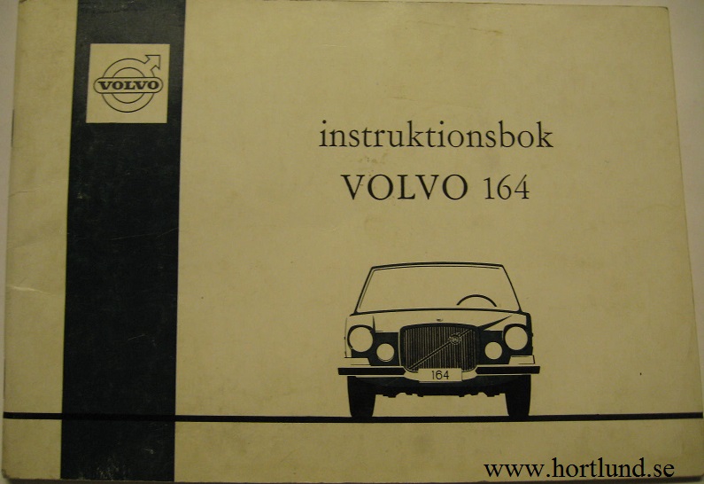 1971 Volvo 164 instruktionsbok