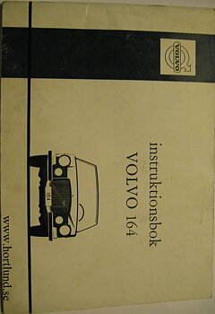 1971 Volvo 164 instruktionsbok