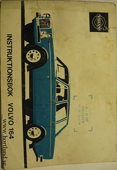 1973 Volvo 164 instruktionsbok