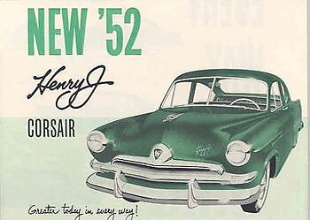 1952 Henry J Corsair broschyr