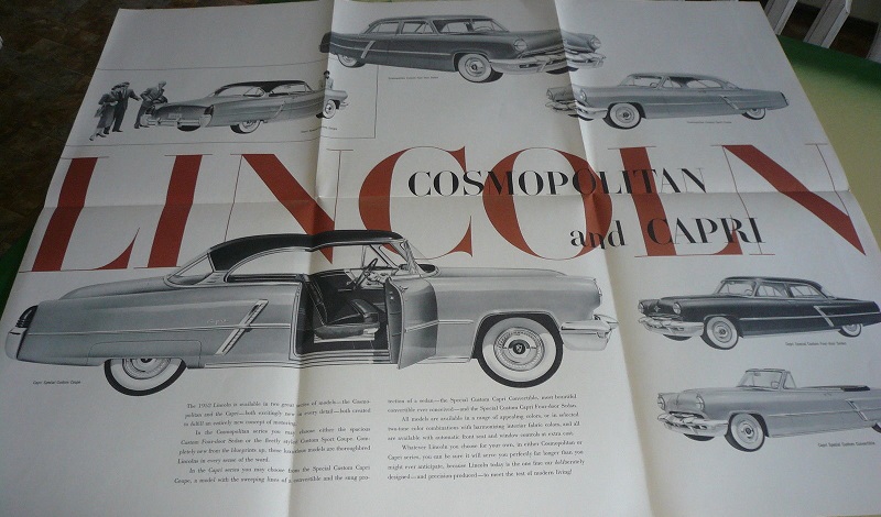 1952 Lincoln broschyr, Cosmopolitan and Capri - 3