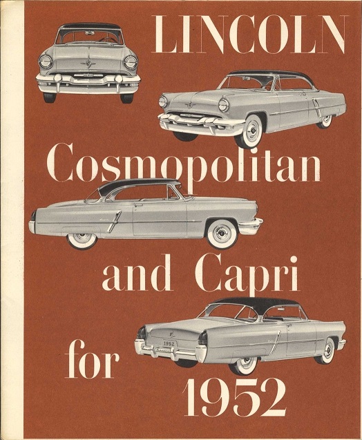 1952 Lincoln broschyr, Cosmopolitan and Capri