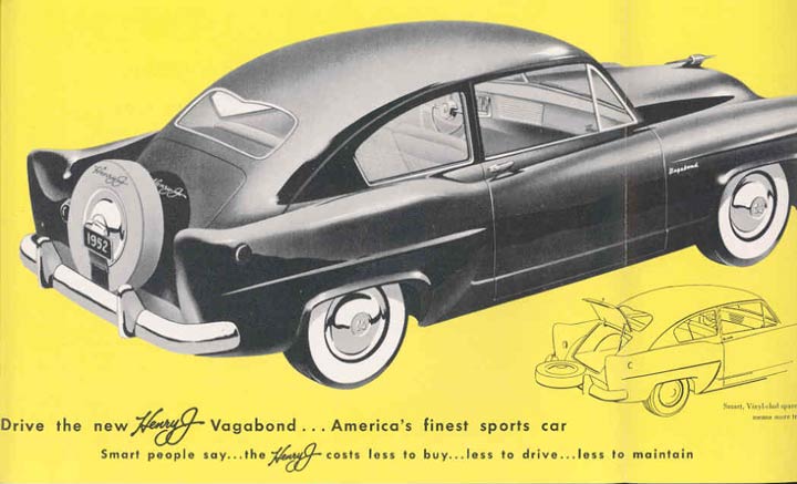 1952 Henry J Vagabond broschyr - 2