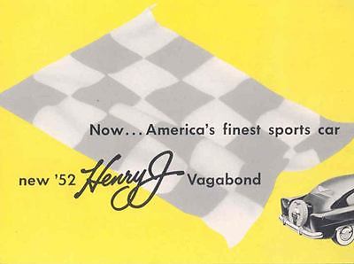 1952 Henry J Vagabond broschyr