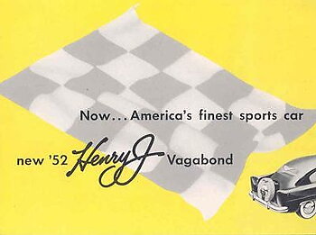 1952 Henry J Vagabond broschyr