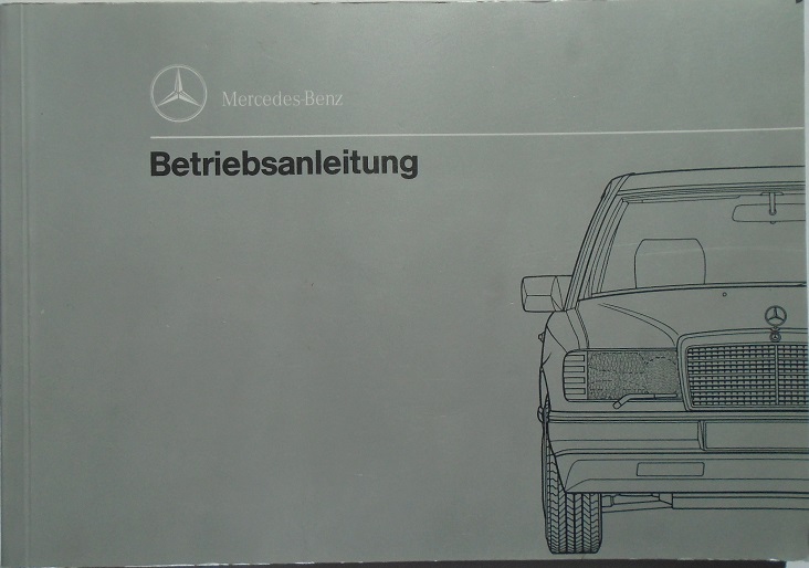 1992 Mercedes-Benz 200-300 D Typ 124 Betriebsanleitung
