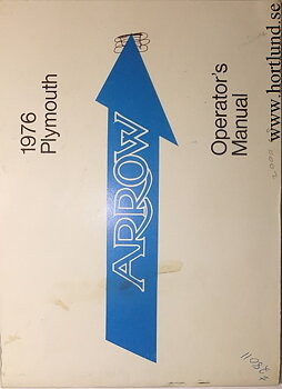 1976 Plymouth Arrow Operator's Manual