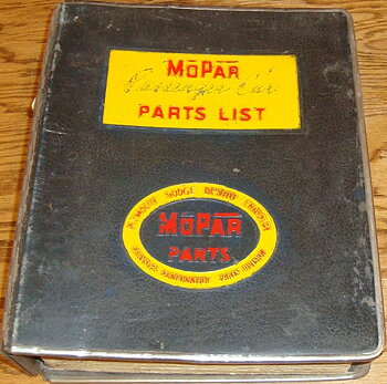 1954 Chrysler De Soto Dodge Plymouth Parts Catalog