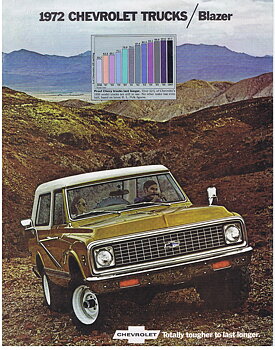 1972 Chevrolet Truck Blazer Broschyr