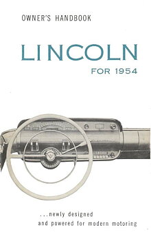 1954 Lincoln Owner's Handbook