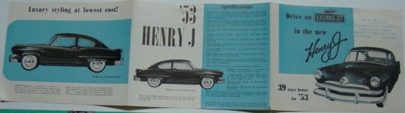 1953 Henry J Corsair broschyr - 3