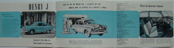 1953 Henry J Corsair broschyr - 2