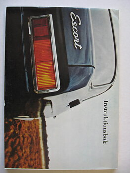 1968 Ford Escort Instruktionsbok