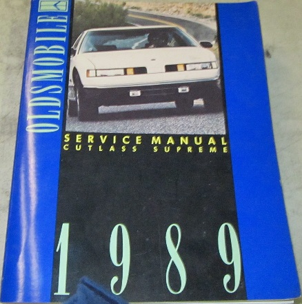 1989 Oldsmobile Cutlass Supreme Service Manual