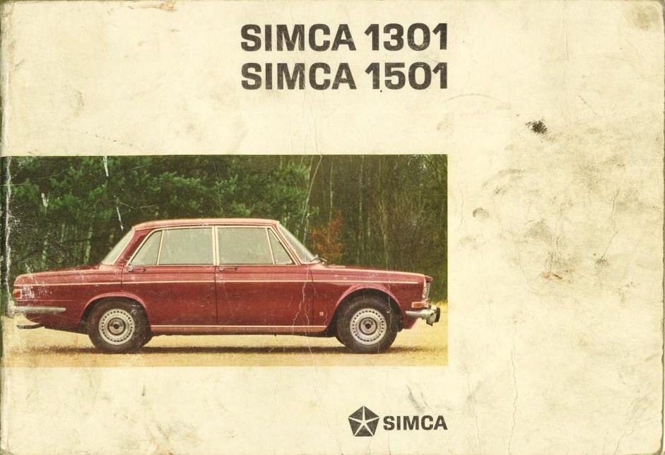 1968 Simca 1301 & 1501 instruktionsbok svensk