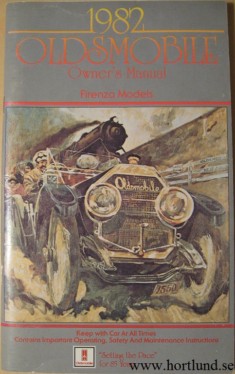 1982 Oldsmobile Firenza Owner's Manual