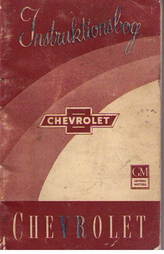 1954 Chevrolet instruktionsbok