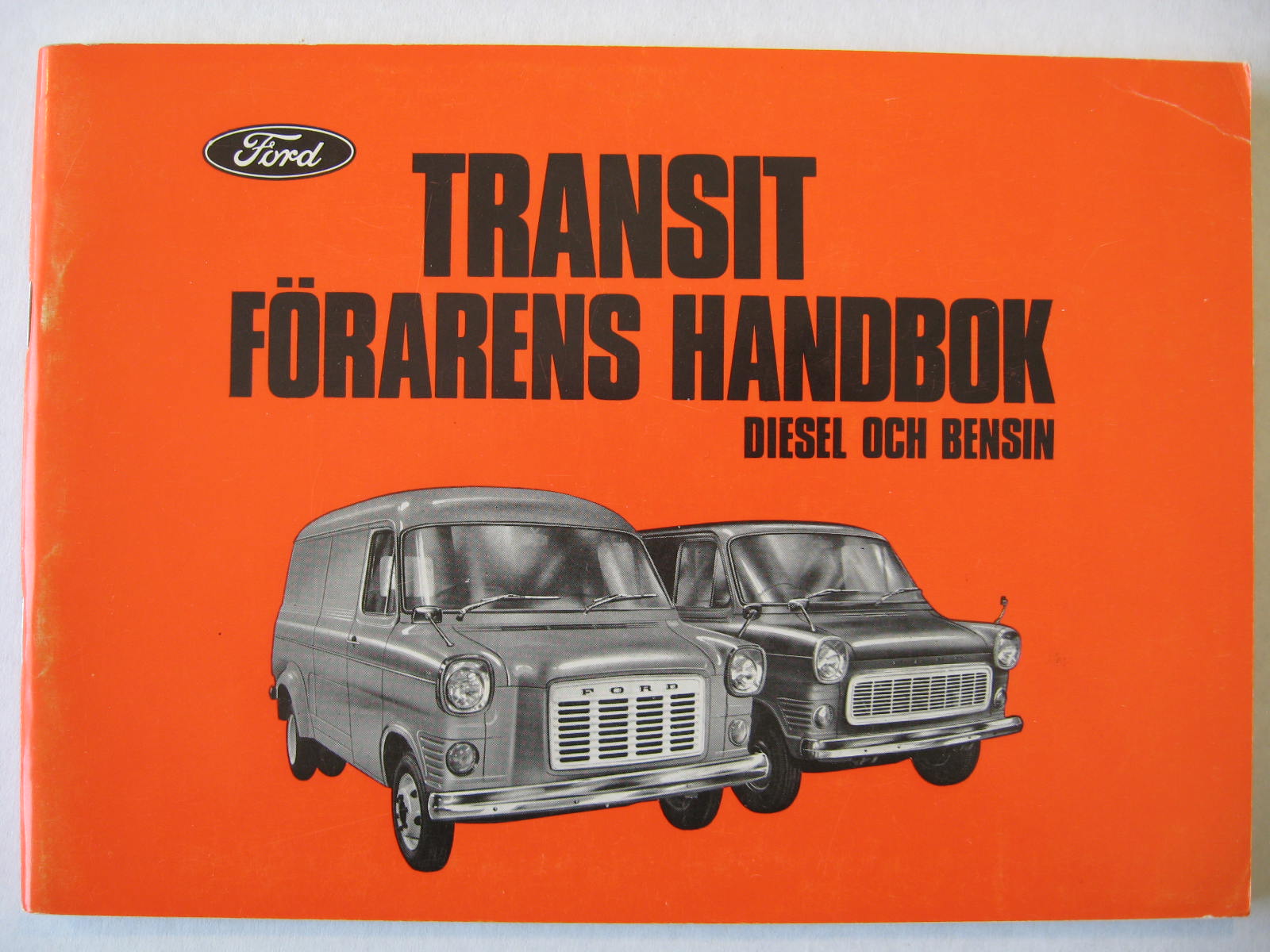 1972 Ford Transit instruktionsbok