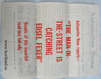 1958 Edsel broschyr Automotive News