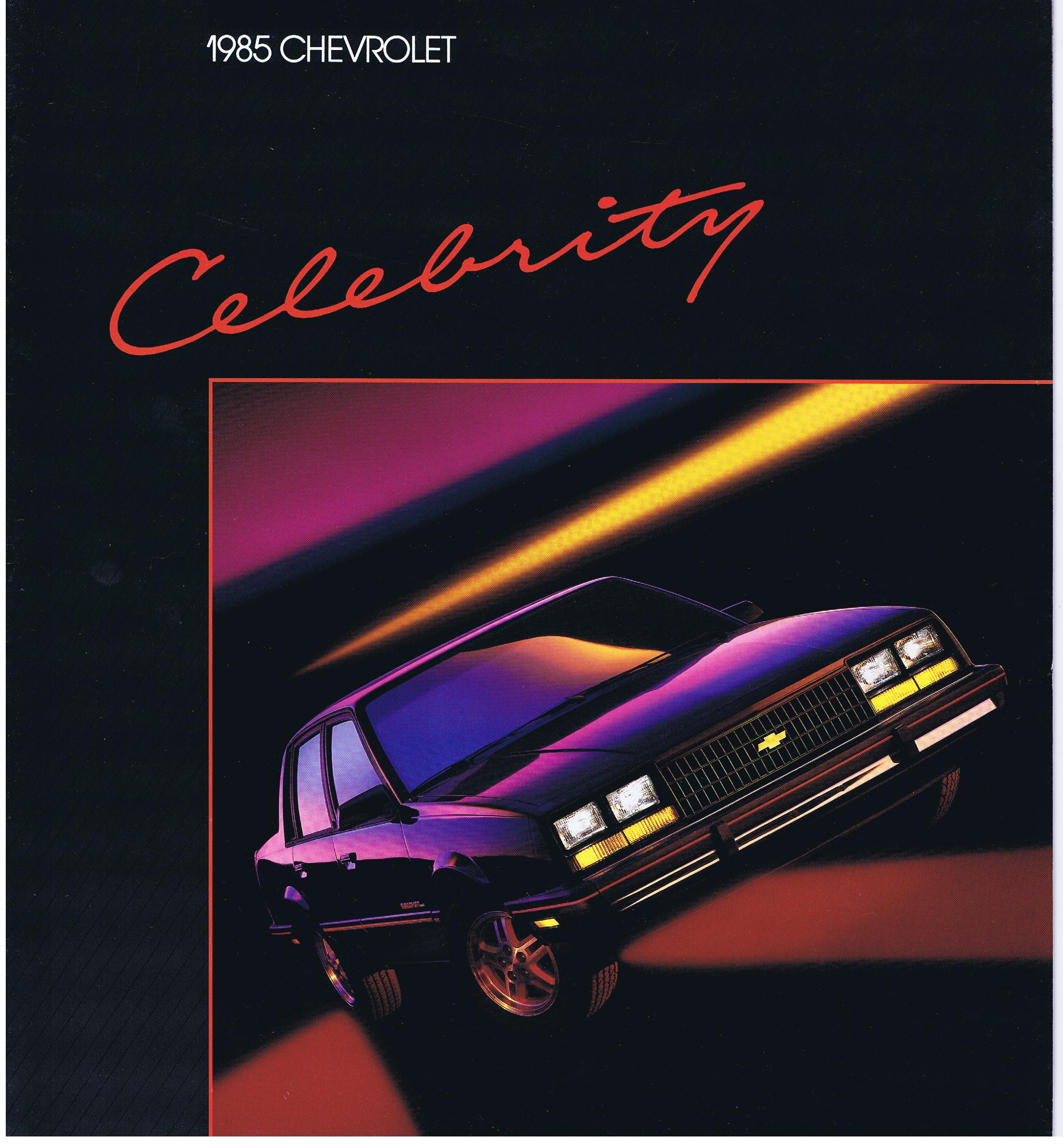 1985 Chevrolet Celebrity Broschyr