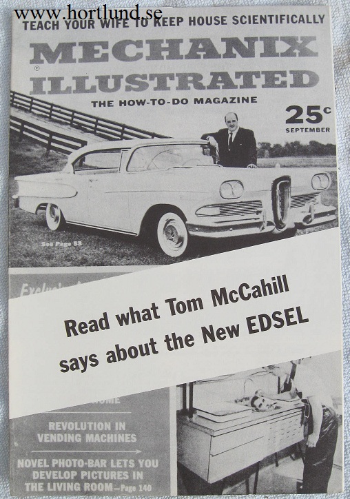 1958 Edsel broschyr Mechanix Illustrated