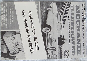 1958 Edsel broschyr Mechanix Illustrated