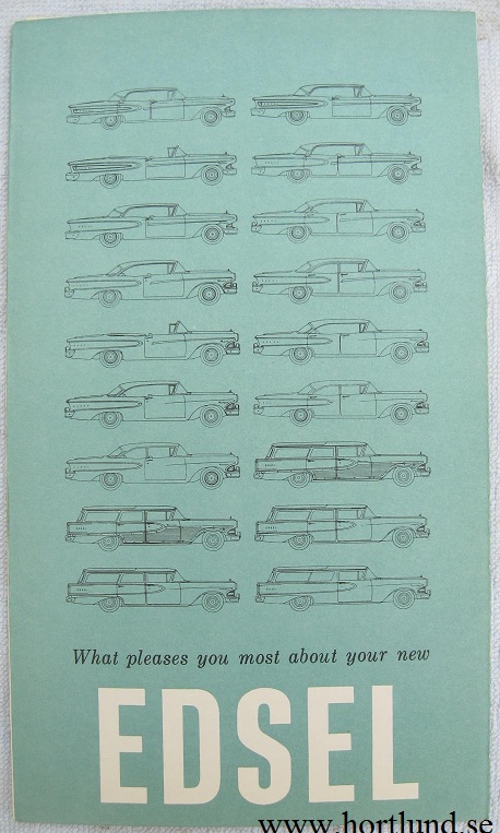 1958 Edsel broschyr kundundersökning