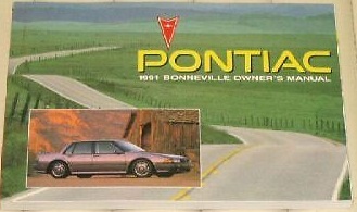 1991 Pontiac Bonneville Owners Manual