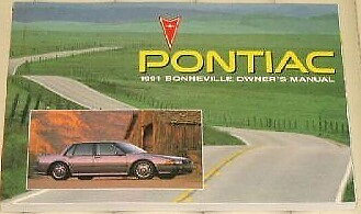 1991 Pontiac Bonneville Owners Manual