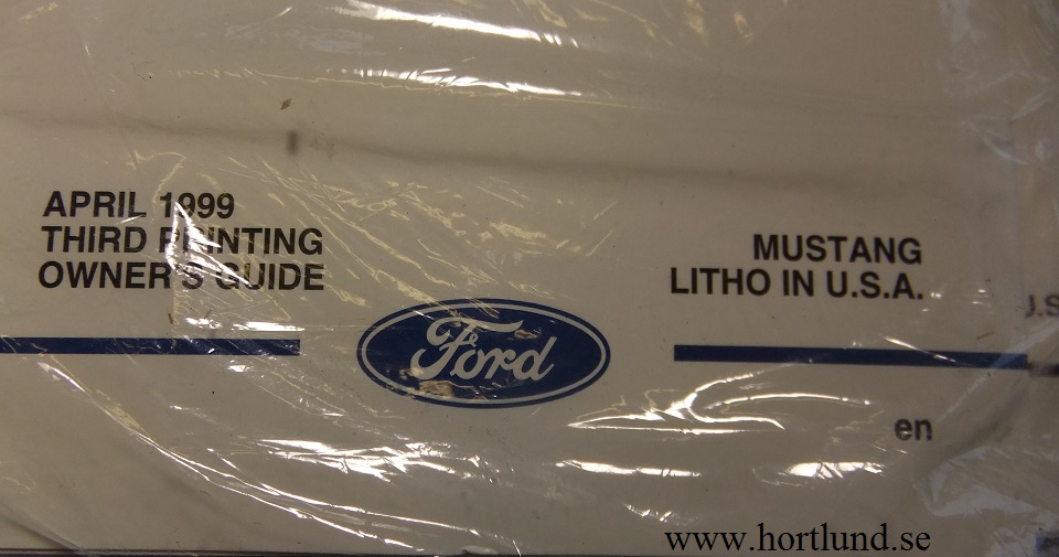 1999 Ford Mustang Owner's Guide