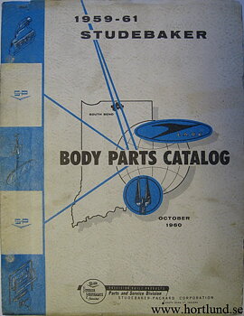 1959 - 1961 Studebaker Body Parts Catalog