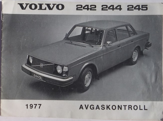 1977 Volvo 242 244 245 Avgaskontroll