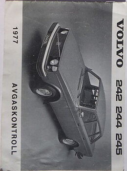 1977 Volvo 242 244 245 Avgaskontroll