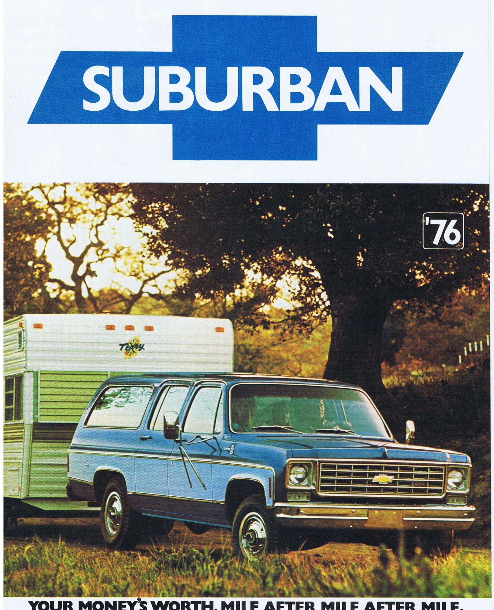 1976 Chevrolet Suburban Broschyr