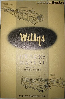 1954 Willys 6-226 4x4 Station Wagon Owner's Manual