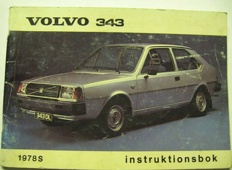 1978 Volvo 343 Instruktionsbok