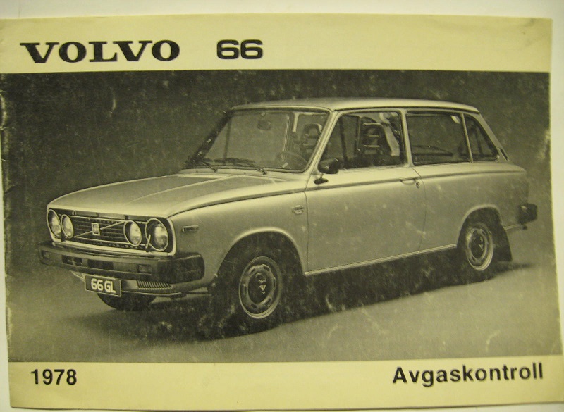 1978 Volvo 66 Avgaskontroll