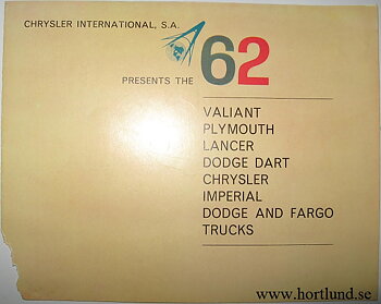 1962 Chrysler Corporation broschyr