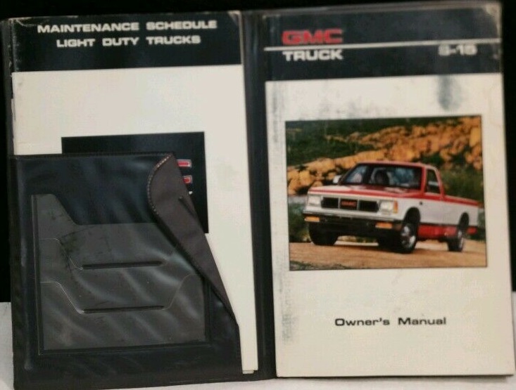 1986 GMC S-15 Truck Owner's Manual