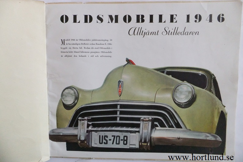 1946 Oldsmobile  Lyxbroschyr svensk - 2