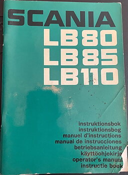 1972 Scania LB 80, LB 85, LB 110 Instruktionsbok