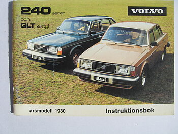 1980 Volvo 240 serien Instruktionsbok